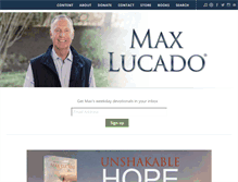 Tablet Screenshot of maxlucado.com